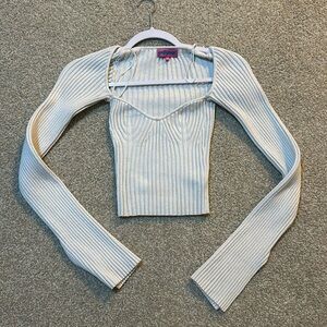 white edikted long sleeve top